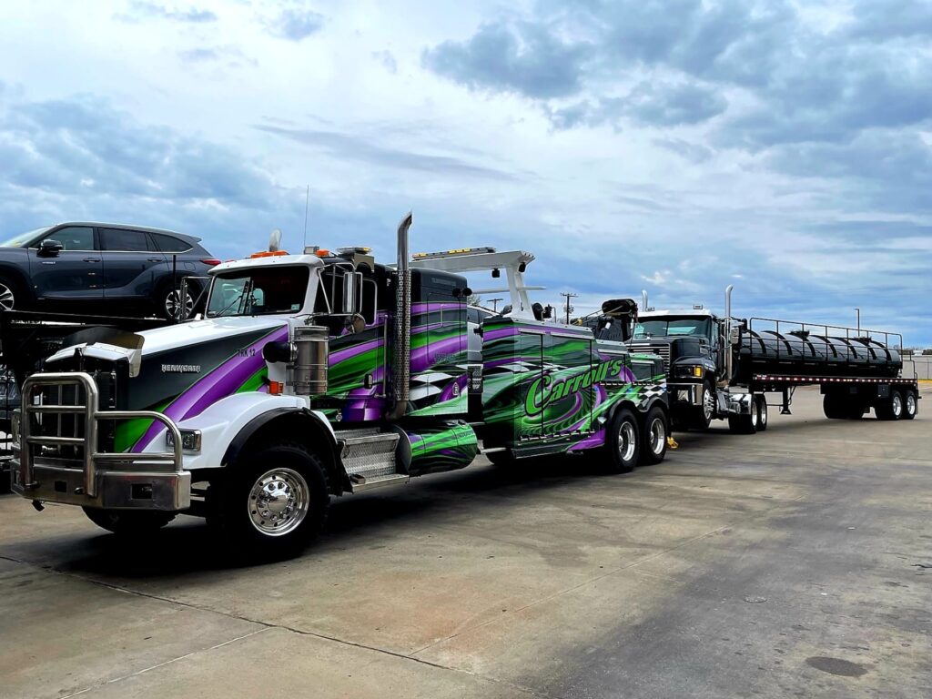 heavy duty wrecker towing service in Palestine TX large tow truck